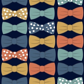 Bountiful Bow Ties Navy