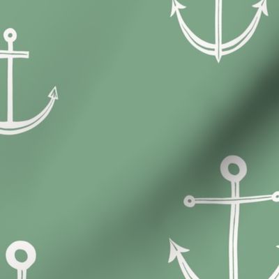 Anchors | Large | Green and White