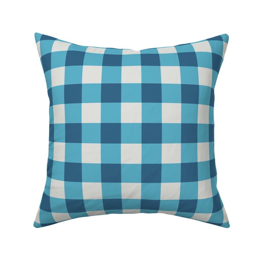 SUMMER GINGHAM BLUE MARINE 14 INCH REPEAT