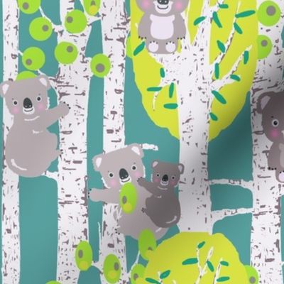 koalas in the trees