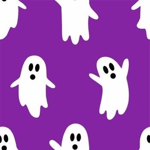 White Ghosts On Purple