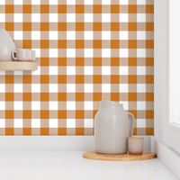 Ochre and White Cardboard Checkerboard/ Small