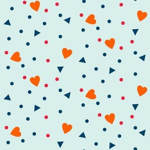 hearts triangles dots 