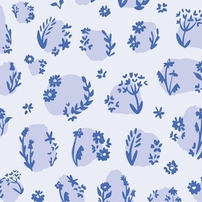 Botanical Leopard Print LARGE-Dark Blue