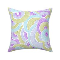 POPOPOP CIRCLE modern lines green lila