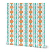   Coastal Granddaughter - Orange and Turquoise - Medium Version