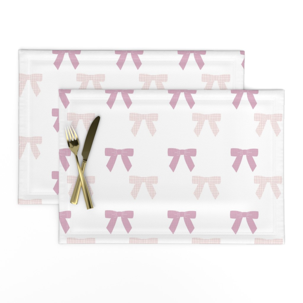 Preppy coquette bows white