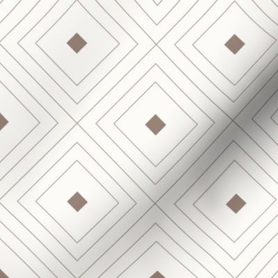 small// Diamond Squares Wallpaper With Lines Brown