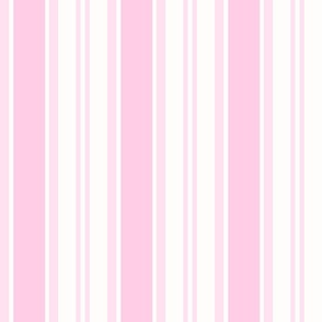 grandmillenial preppy pinstripe in azalea pink