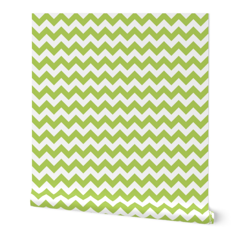 Zig Zag Chevron Apple Green