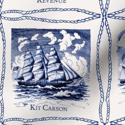 Clipper Ships - Delft Blue