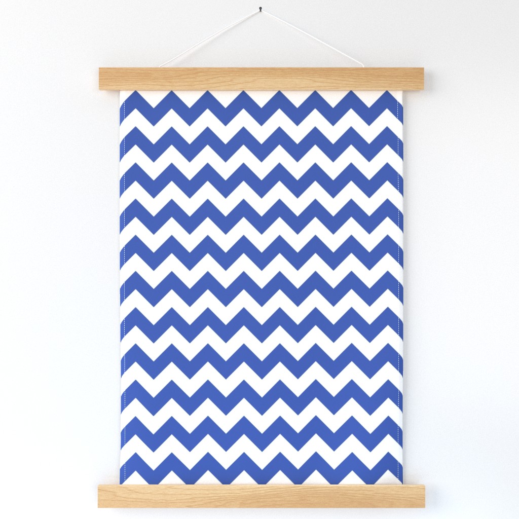 Zig Zag Chevron Blue