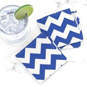 Zig Zag Chevron Blue