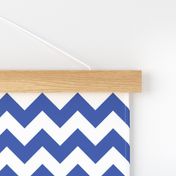 Zig Zag Chevron Blue