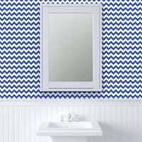 Zig Zag Chevron Blue