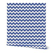 Zig Zag Chevron Blue