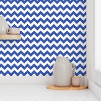 Zig Zag Chevron Blue