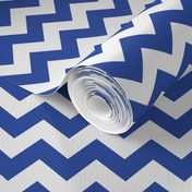 Zig Zag Chevron Blue