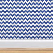 Zig Zag Chevron Blue