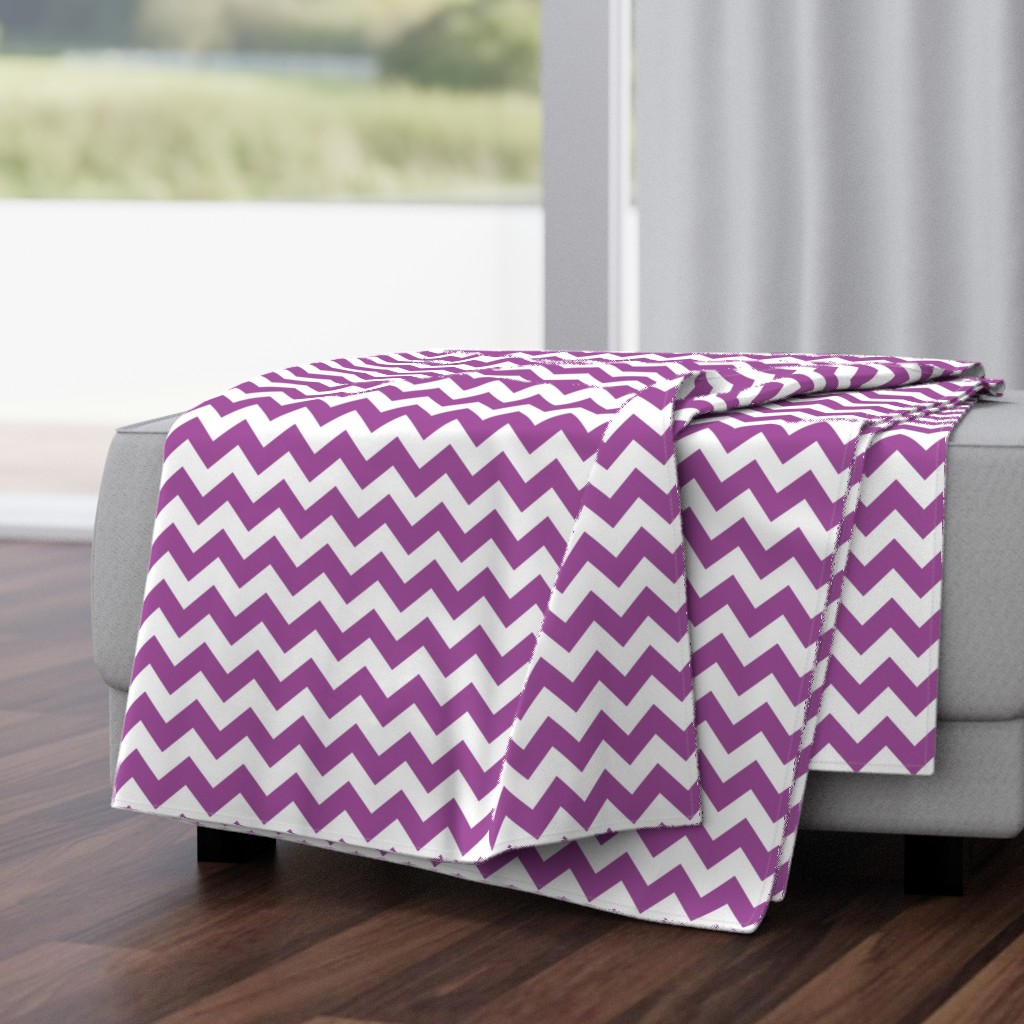 Zig Zag Chevron Plum