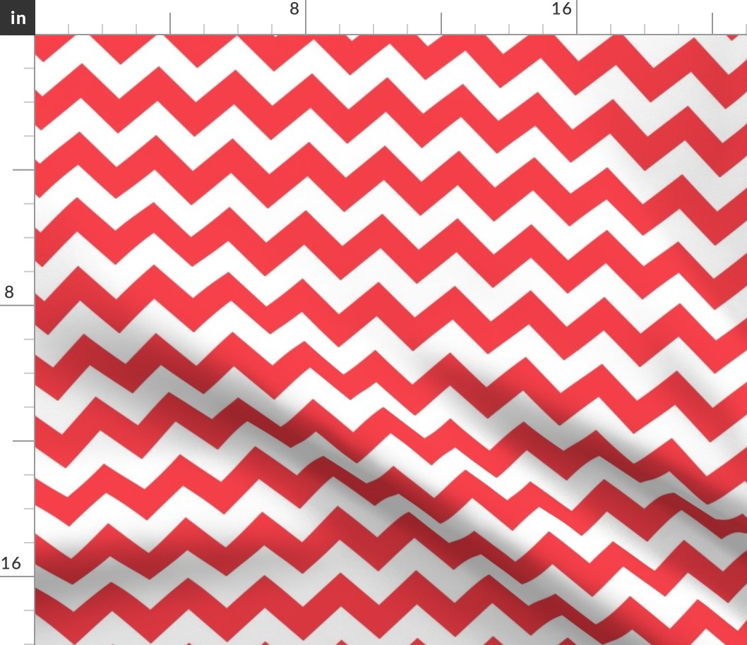 Zig Zag Chevron Red