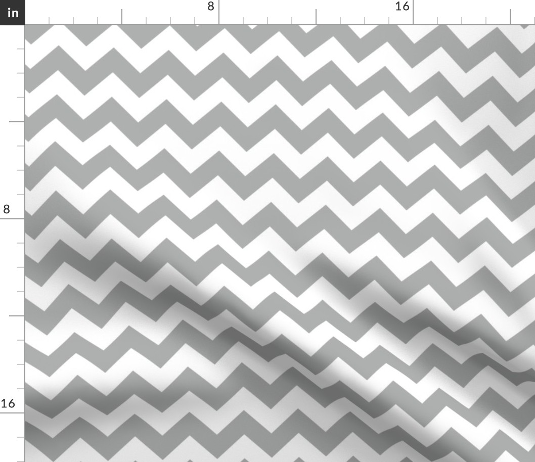 Zig Zag Chevron Silver