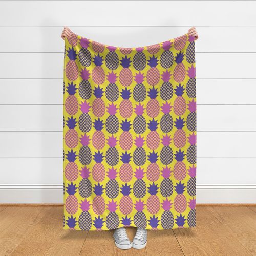 Pink and purple pineapples - Medium scale