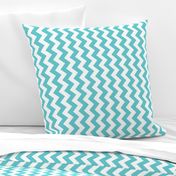 Chevron Railroaded Teal