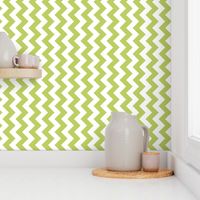 Chevron Railroaded Apple Green