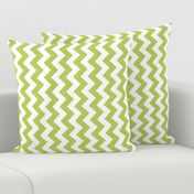 Chevron Railroaded Apple Green