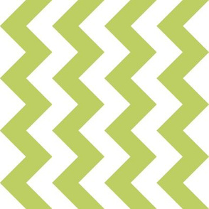 Chevron Railroaded Apple Green