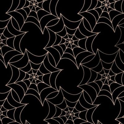 ivory and black halloween spider web