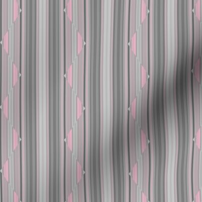 Pink on Grey Zigzag Stripe © Gingezel™ 2013