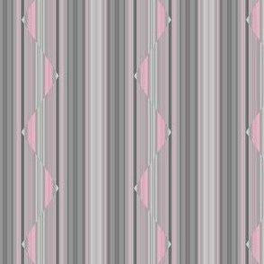 Pink on Grey Zigzag Stripe © Gingezel™ 2013