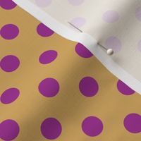 dots_dark_pink_on_mustard