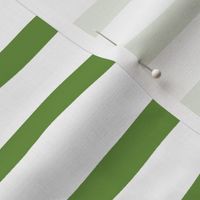 Green Wavy Horizontal Stripes on White Ground Large Scale