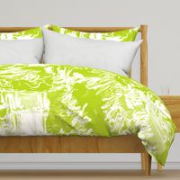 Meadow Green Floral Graphic White