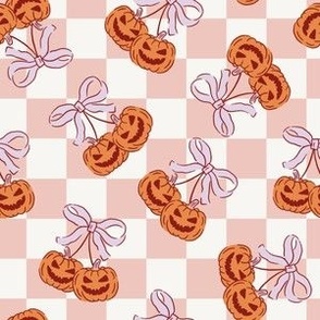 Pumpkin Halloween Ribbon Bow 