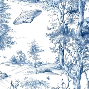 Toile UFO and Deer 5