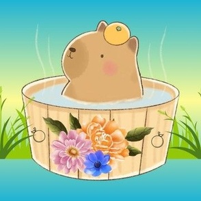 Capybara bath