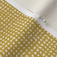 Golden mustard yellow and off white double vertical stripe with crosshatch burlap woven texture for a modern farmhouse