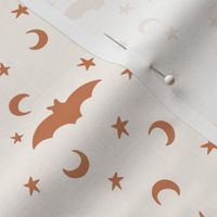 4x 4 Neutral bats, stars, moons Halloween 