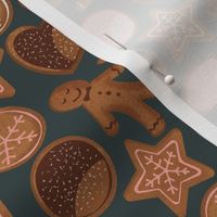 Cute Christmas cookies - Dark - small scale