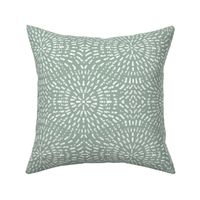 (M) Bohemian Kashbah Mosaic - Geometric Circles Style - Light Sage