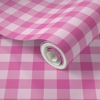 Simple Gingham - hot pink