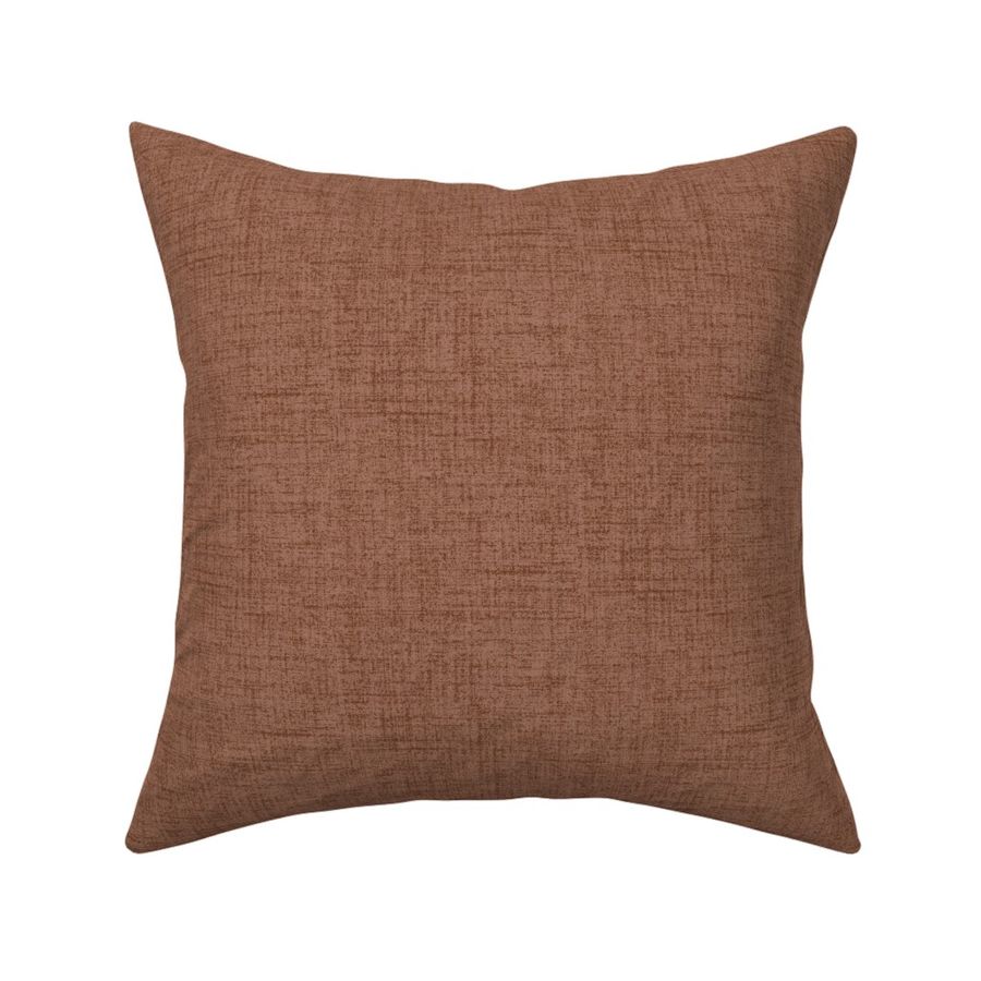 Linen look with subtle texture of woven threads - Mocha Mousse Dark Brown