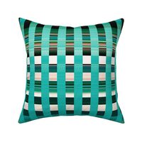 Plaid Spotlight Horizontal - Glass Jar Blue & White Desert & Nori Green