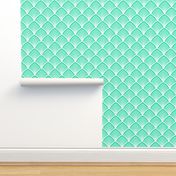 Scales & Suns - Art Deco - Green & Mint