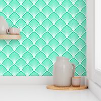 Scales & Suns - Art Deco - Green & Mint