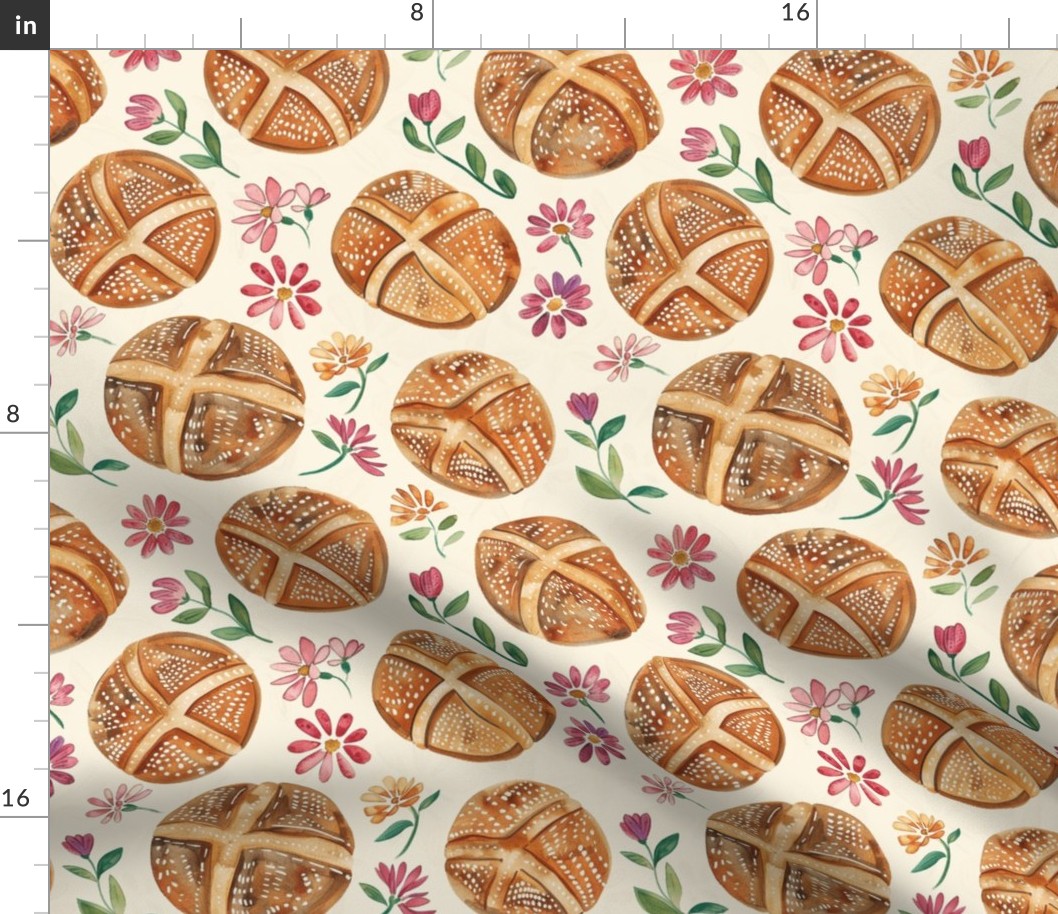 Boho Cute Sourdough Seamless Pattern